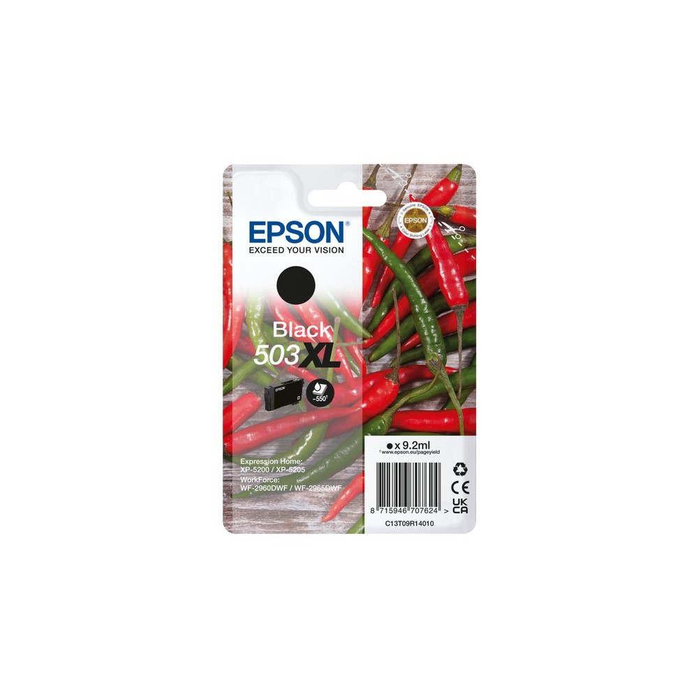 Epson 503XL cartuccia d'inchiostro 1 pz Originale Resa elevata (XL) Nero Epson 503XL cartuccia d'inchiostro 1 pz Originale Resa elevata (XL) Nero