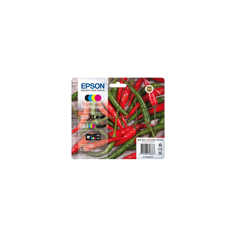 Epson C13T09R94010 cartuccia d'inchiostro 4 pz Originale Resa elevata (XL) Nero, Ciano, Magenta, Giallo