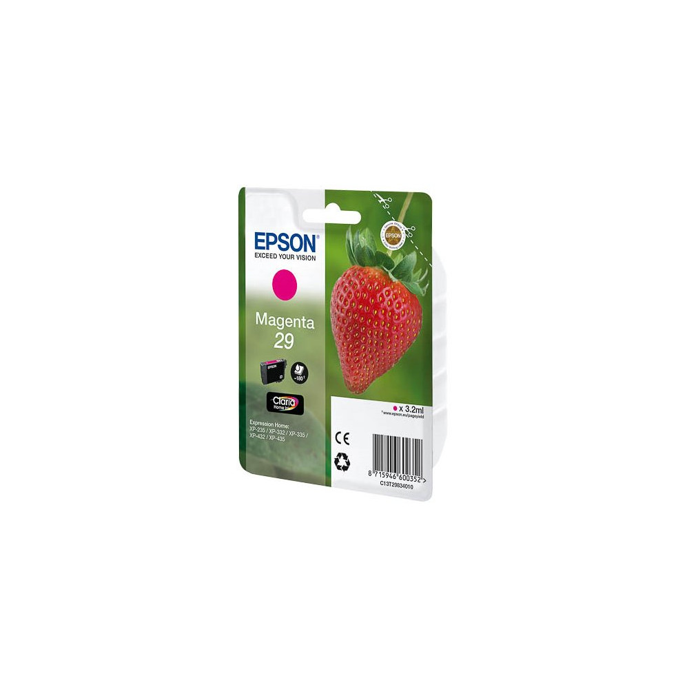 Epson Strawberry 29 M cartuccia d'inchiostro 1 pz Originale Resa standard Magenta