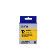 Epson Nastro fondo Pastello Giallo per testo Nero 12/9 LK-4YBP