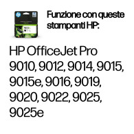 HP Cartuccia di inchiostro nero originale 963XL ad alta capacità