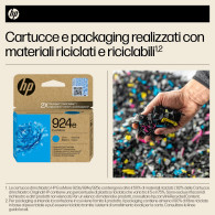 HP Cartuccia di inchiostro ciano originale 924e EvoMore