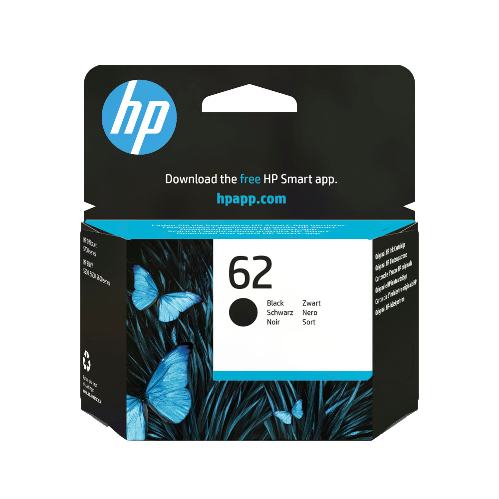 HP Cartuccia originale inchiostro nero 62 HP Cartuccia originale inchiostro nero 62