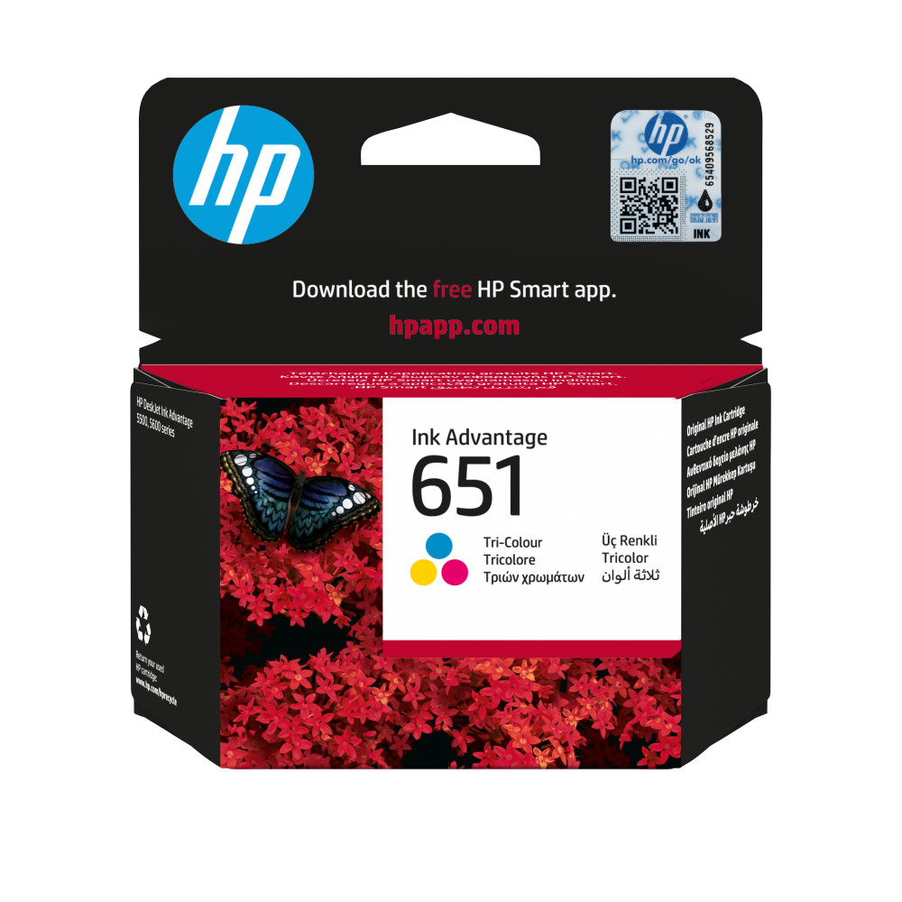 HP 651 Tri-color Original Ink Advantage Cartridge HP 651 Tri-color Original Ink Advantage Cartridge