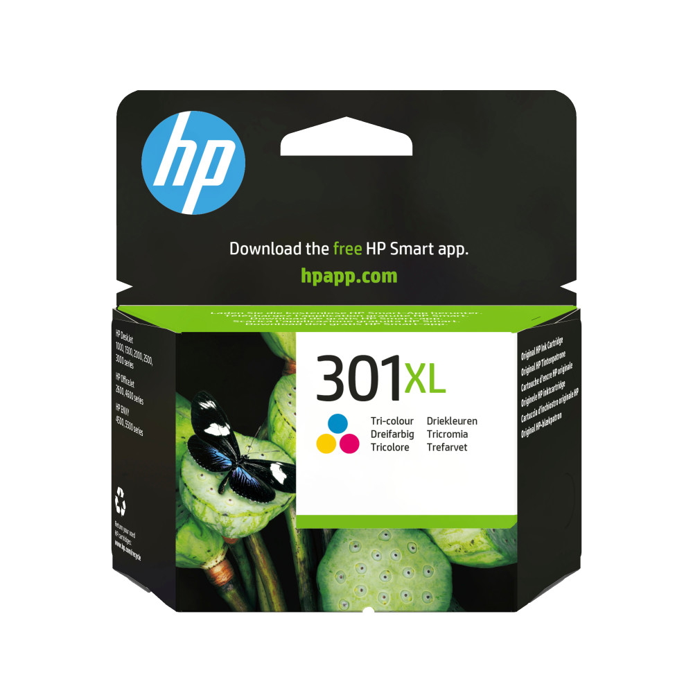 HP Cartuccia originale inchiostro tricromia ad alta capacità 301XL HP Cartuccia originale inchiostro tricromia ad alta capacità 301XL
