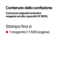 HP Cartuccia originale inchiostro magenta ad alta capacità 951XL