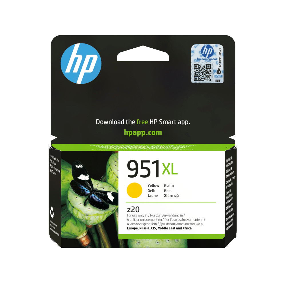 HP Cartuccia originale inchiostro giallo ad alta capacità 951XL HP Cartuccia originale inchiostro giallo ad alta capacità 951XL