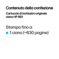 HP Cartuccia di inchiostro originale ciano 953