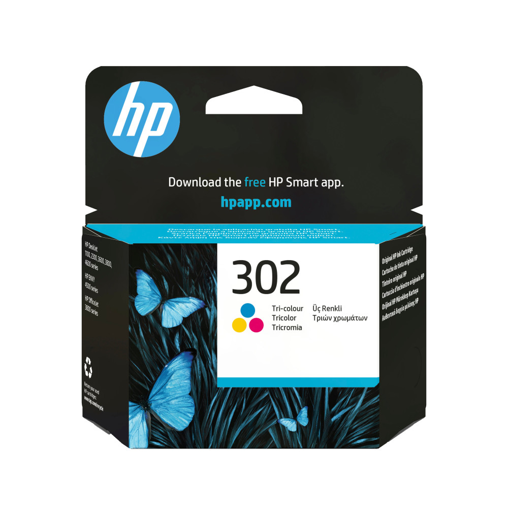 HP Cartuccia originale inchiostro tricromia 302 HP Cartuccia originale inchiostro tricromia 302