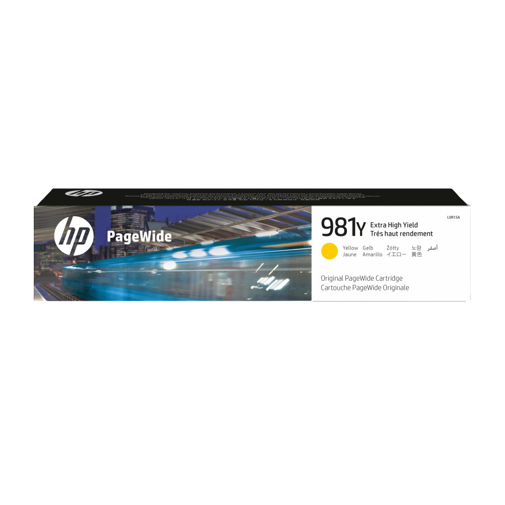 HP Cartuccia giallo originale ad altissima capacità PageWide 981Y HP Cartuccia giallo originale ad altissima capacità PageWide 981Y