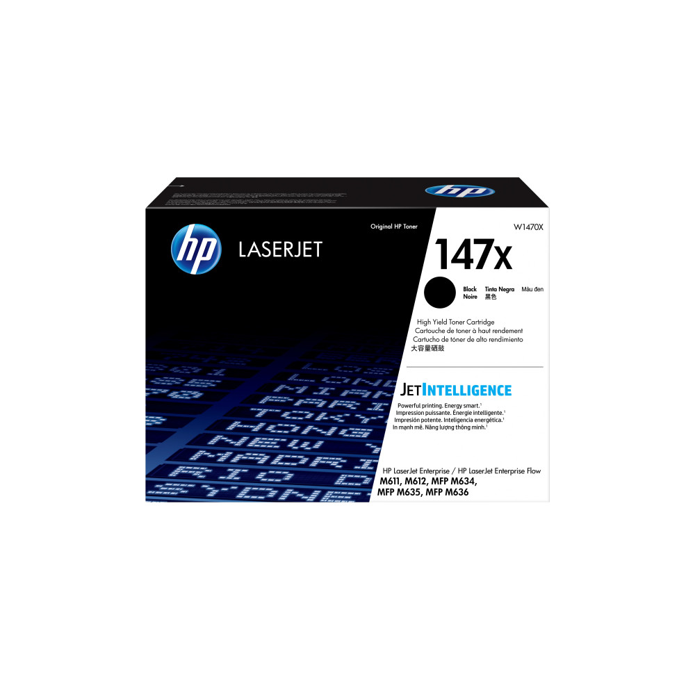 HP LaserJet Cartuccia toner nero originale 147X ad alta capacità HP LaserJet Cartuccia toner nero originale 147X ad alta capacità