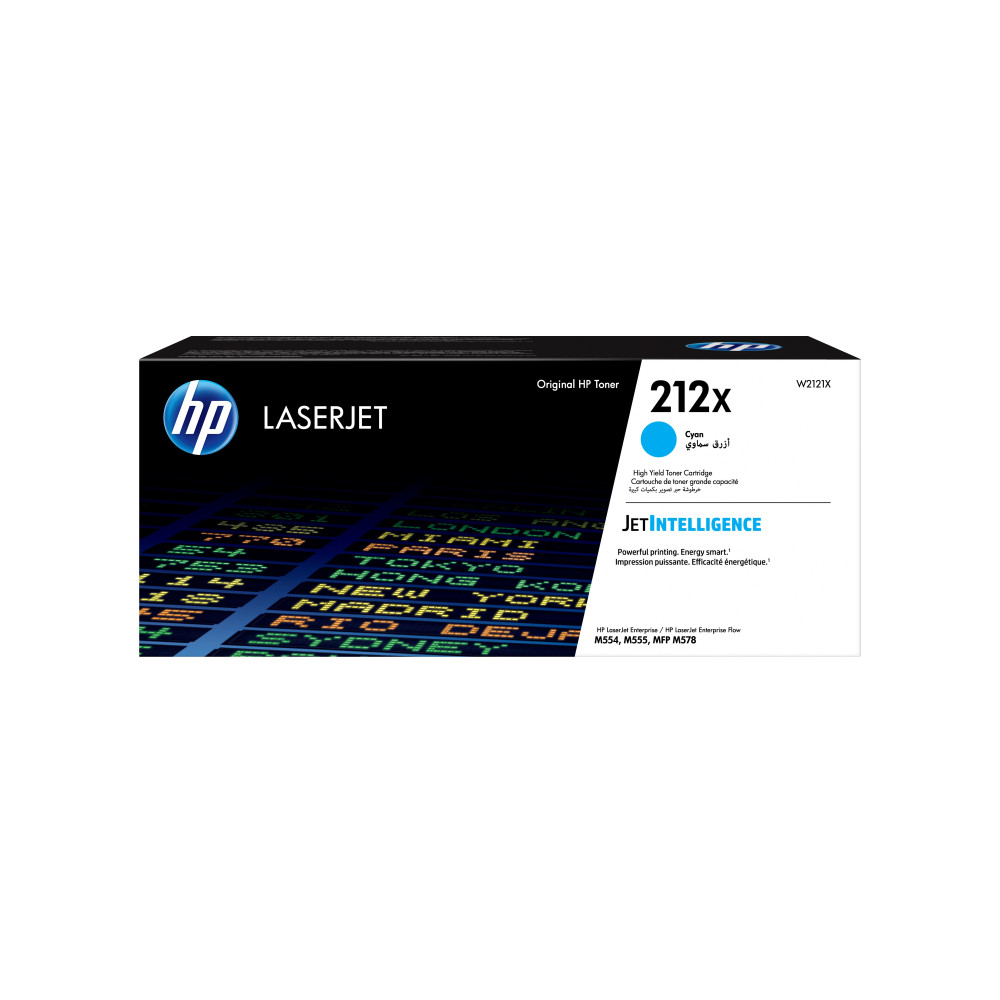 HP Cartuccia toner ciano originale LaserJet 212X ad alta capacità HP Cartuccia toner ciano originale LaserJet 212X ad alta capacità