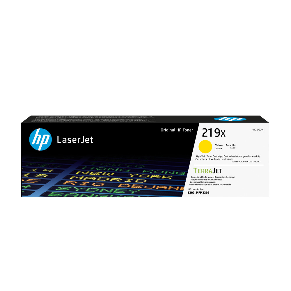 HP Cartuccia toner originale ad alta capacità LaserJet 219X giallo HP Cartuccia toner originale ad alta capacità LaserJet 219X giallo