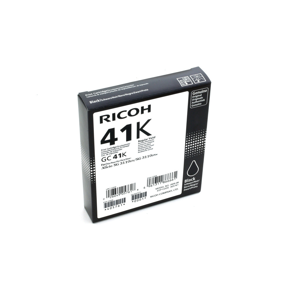 Ricoh 405761 cartuccia d'inchiostro 1 pz Originale Resa standard Nero per foto Ricoh 405761 cartuccia d'inchiostro 1 pz Originale Resa standard Nero per foto