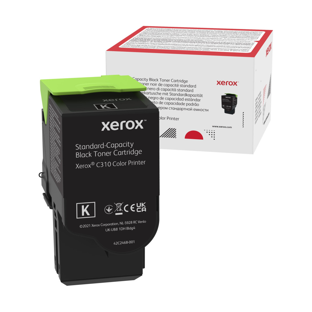 Xerox Cartuccia toner Nero a Capacità standard da 3000 Pages per Stampante a colori ® C310/multifunzione a colori ® C315 (006R Xerox Cartuccia toner Nero a Capacità standard da 3000 Pages per Stampante a colori ® C310/multifunzione a colori ® C315 (006R