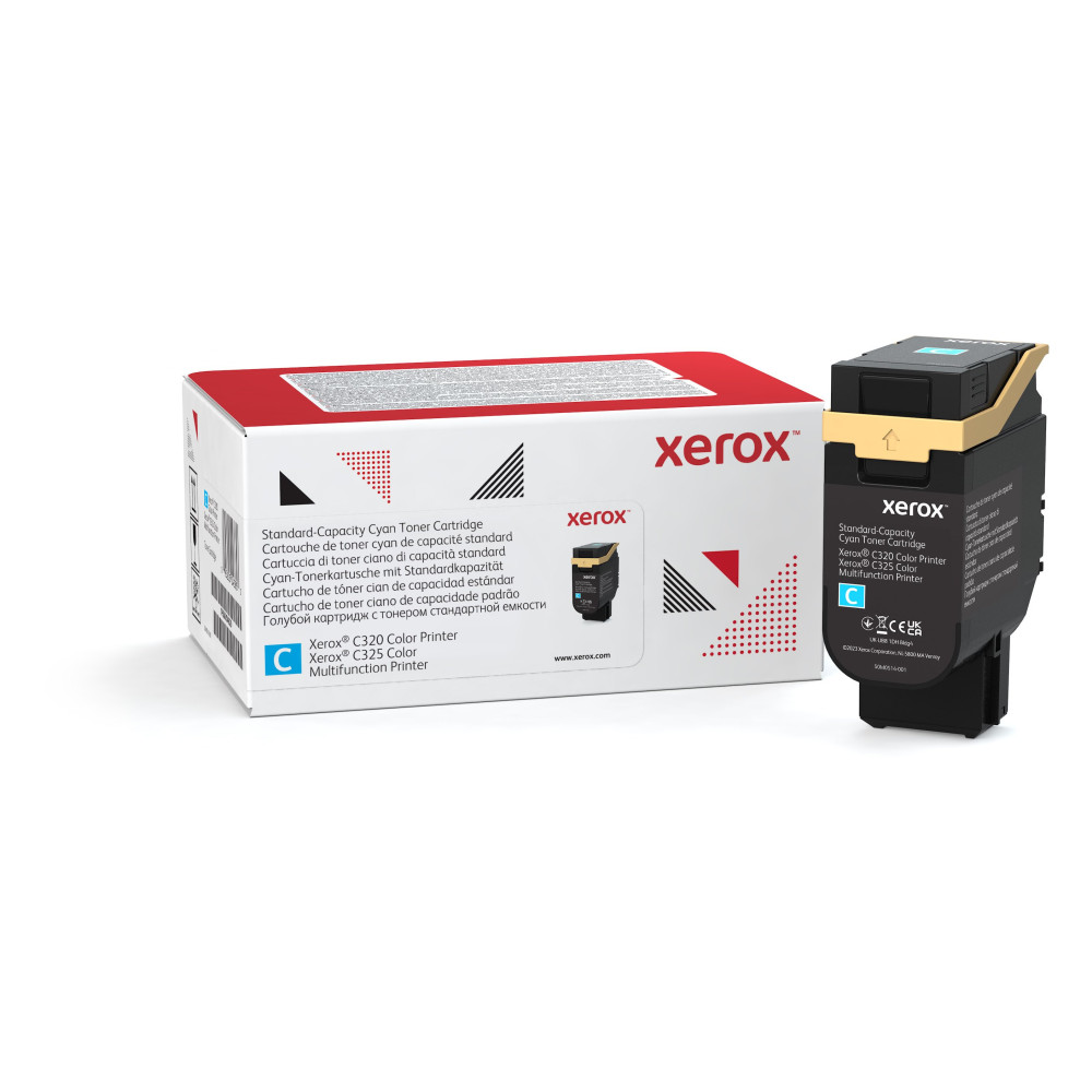 Xerox Cartuccia toner Ciano a Capacità standard da 1800 Pages per Stampante a colori ® C320/multifunzione a colori ® C325 (006 Xerox Cartuccia toner Ciano a Capacità standard da 1800 Pages per Stampante a colori ® C320/multifunzione a colori ® C325 (006