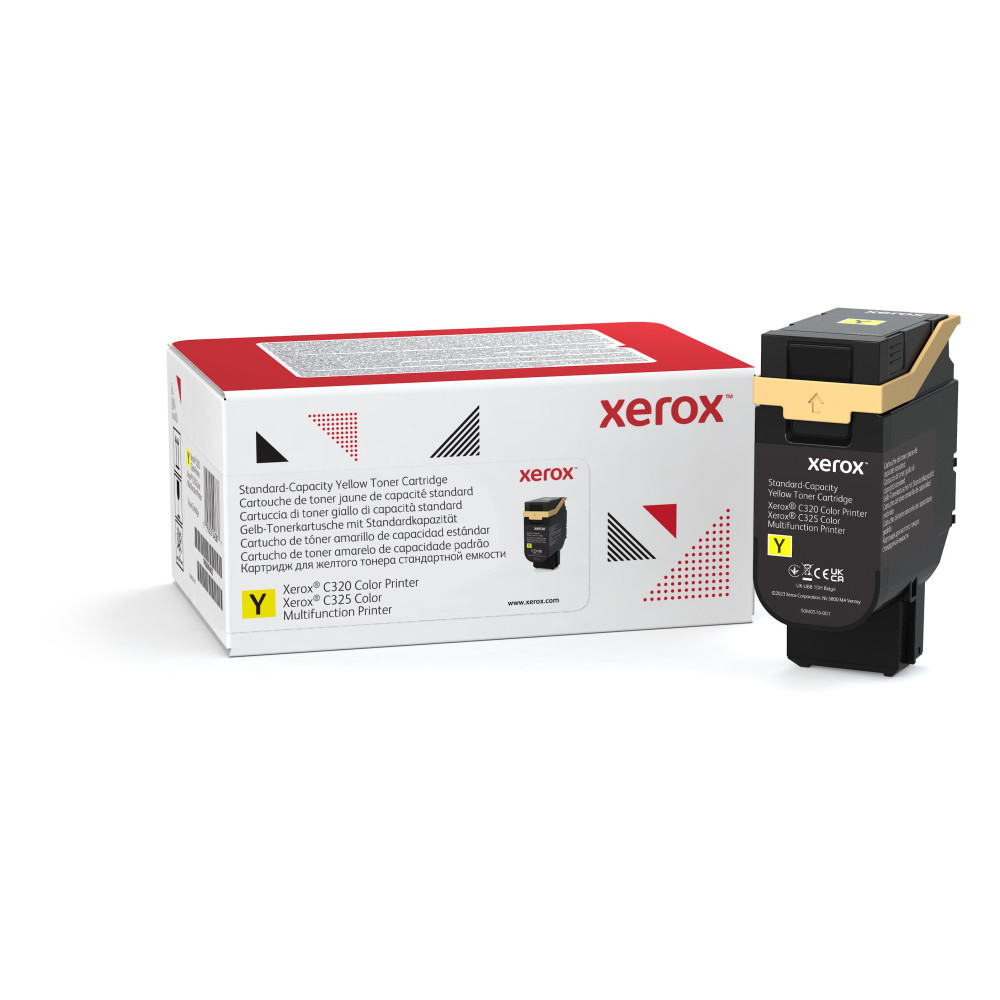 Xerox Cartuccia toner Giallo a Capacità standard da 1800 Pages per Stampante a colori ® C320/multifunzione a colori ® C325 (00 Xerox Cartuccia toner Giallo a Capacità standard da 1800 Pages per Stampante a colori ® C320/multifunzione a colori ® C325 (00