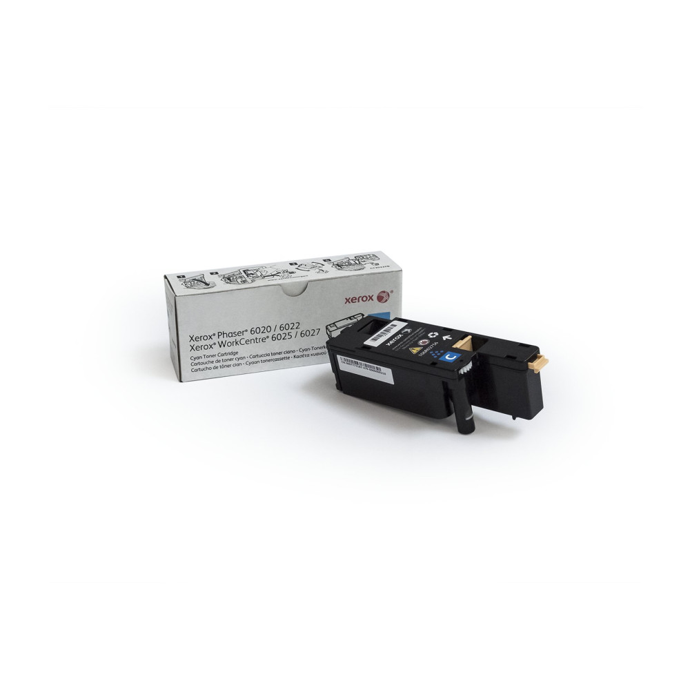 Xerox Cartuccia toner Ciano a Capacità standard da 1000 Pages per Phaser® 6020/6022, WorkCentre® 6025/6027 (106R02756) Xerox Cartuccia toner Ciano a Capacità standard da 1000 Pages per Phaser® 6020/6022, WorkCentre® 6025/6027 (106R02756)
