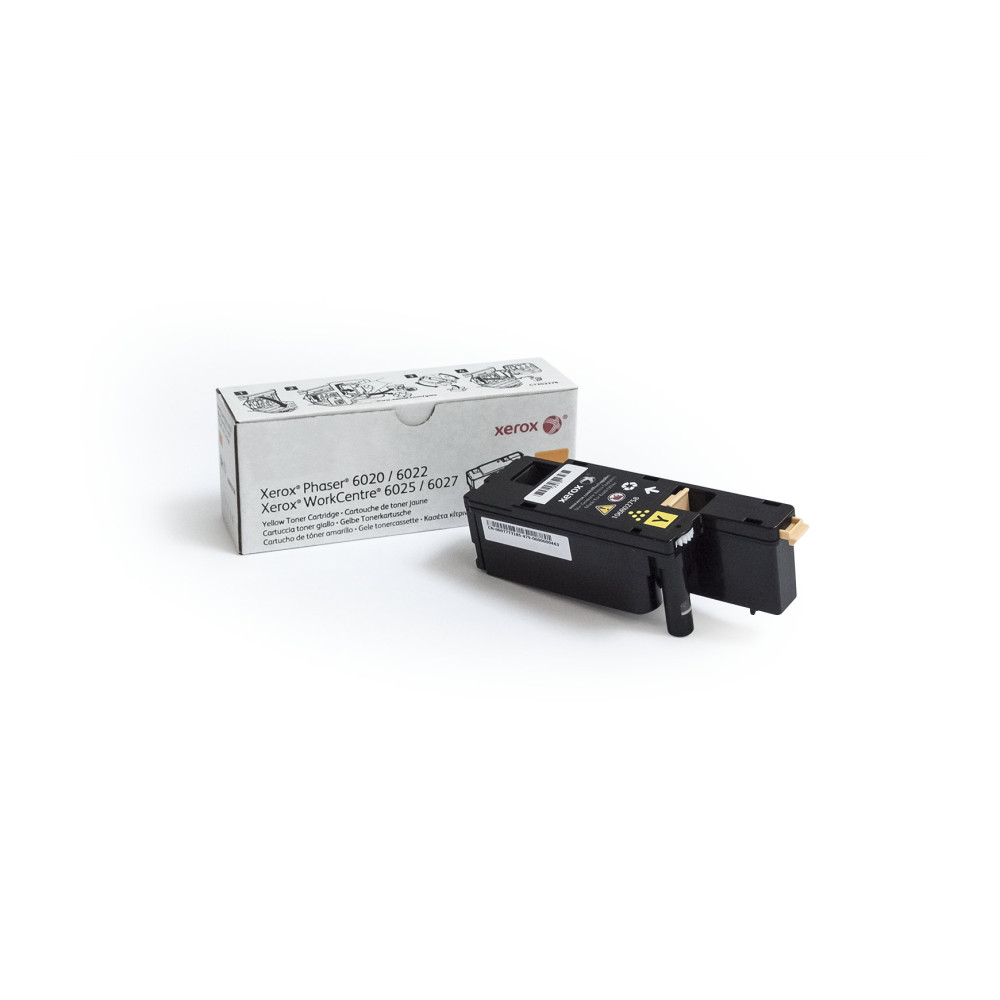 Xerox Cartuccia toner Giallo a Capacità standard da 1000 Pages per Phaser® 6020/6022, WorkCentre® 6025/6027 (106R02758) Xerox Cartuccia toner Giallo a Capacità standard da 1000 Pages per Phaser® 6020/6022, WorkCentre® 6025/6027 (106R02758)