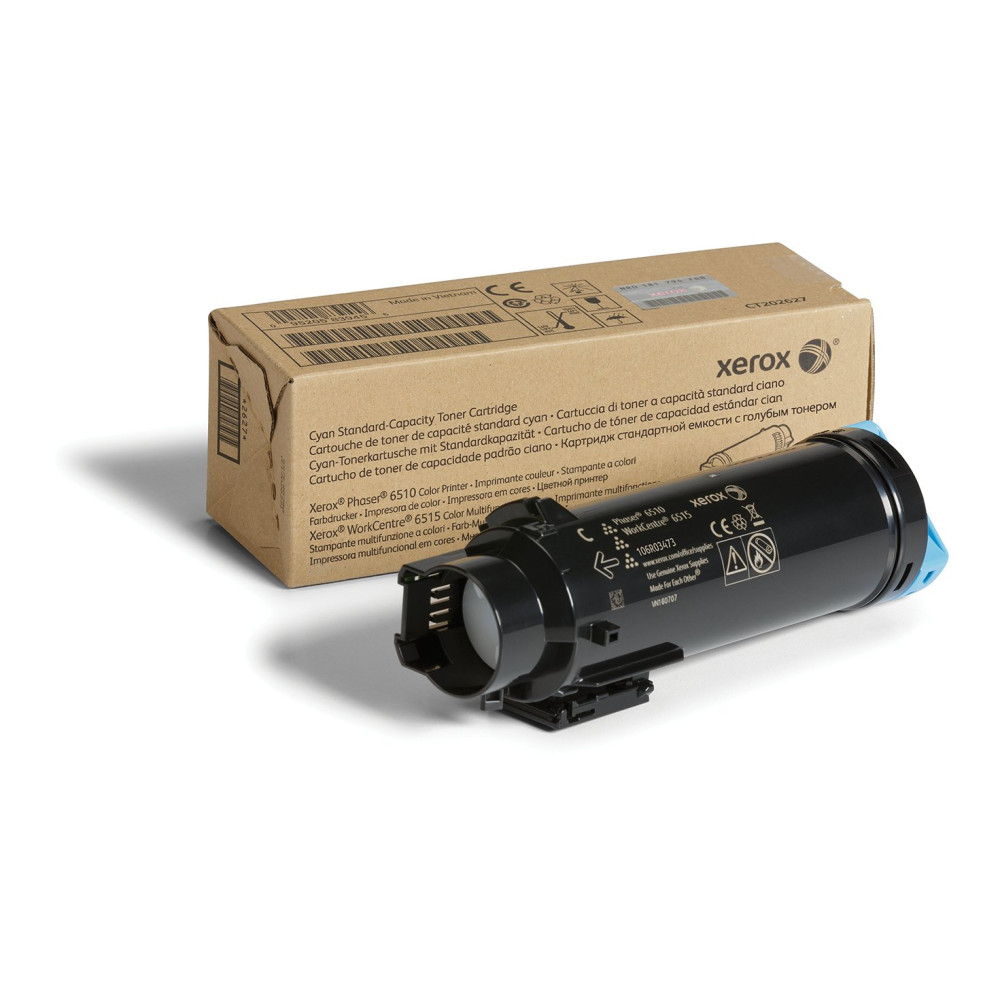 Xerox Cartuccia toner Ciano a Capacità standard da 1000 Pages per Phaser® 6510, WorkCentre® 6515 (106R03473) Xerox Cartuccia toner Ciano a Capacità standard da 1000 Pages per Phaser® 6510, WorkCentre® 6515 (106R03473)