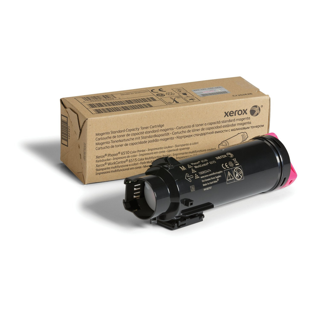 Xerox Cartuccia toner Magenta a Capacità standard da 1000 Pages per Phaser® 6510, WorkCentre® 6515 (106R03474) Xerox Cartuccia toner Magenta a Capacità standard da 1000 Pages per Phaser® 6510, WorkCentre® 6515 (106R03474)