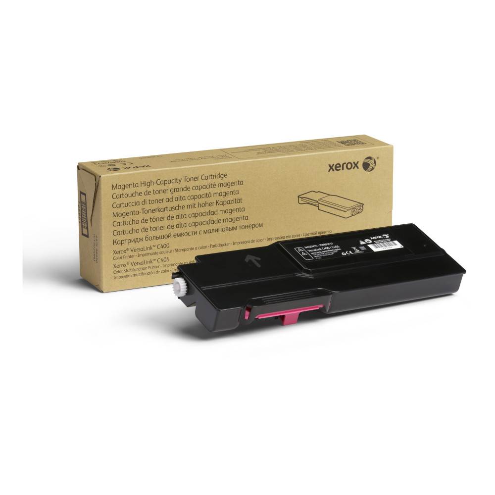 Xerox Cartuccia toner Magenta a Alta capacità da 4800 Pages per Stampante a colori ® VersaLink® C400/multifunzione a colori ® Xerox Cartuccia toner Magenta a Alta capacità da 4800 Pages per Stampante a colori ® VersaLink® C400/multifunzione a colori ®