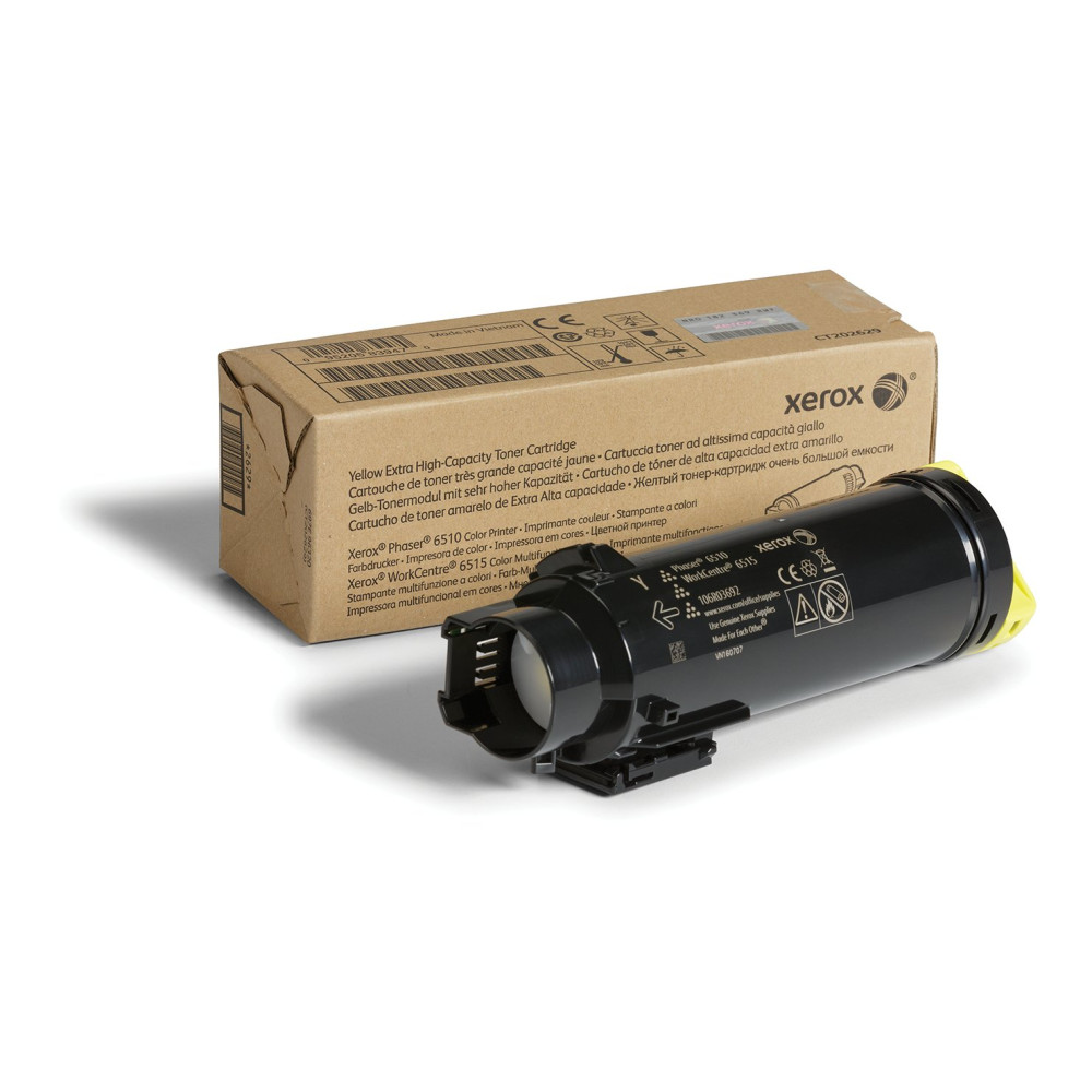 Xerox Cartuccia toner Giallo a Altissima capacità da 4300 Pages per Phaser® 6510, WorkCentre® 6515 (106R03692) Xerox Cartuccia toner Giallo a Altissima capacità da 4300 Pages per Phaser® 6510, WorkCentre® 6515 (106R03692)