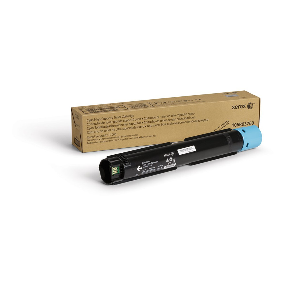 Xerox Cartuccia toner Ciano a Alta capacità da 10100 Pages per Stampante a colori ® VersaLink® C7000 (106R03760) Xerox Cartuccia toner Ciano a Alta capacità da 10100 Pages per Stampante a colori ® VersaLink® C7000 (106R03760)