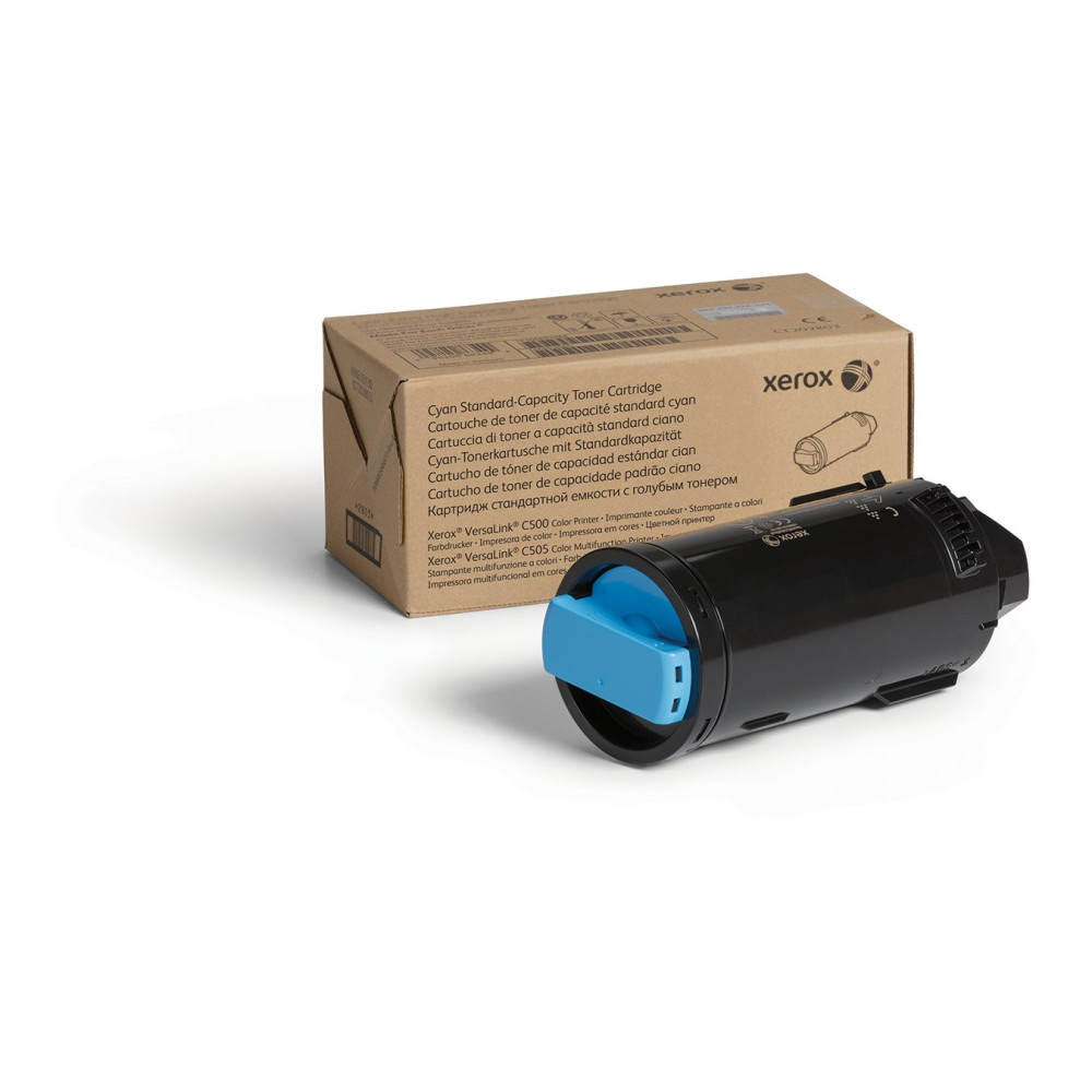 Xerox Cartuccia toner Ciano a Capacità standard da 2400 Pages per Multifunzione a colori ® VersaLink® C505, Stampante a colori ® Xerox Cartuccia toner Ciano a Capacità standard da 2400 Pages per Multifunzione a colori ® VersaLink® C505, Stampante a colori ®