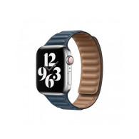 Cinturino Apple Watch 38/40/41mm - Blu Baltico - Leather Link - Large