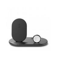 SUPPORTO WIRELESS 3 IN 1 - STAND + WATCH + AIRPODS - NERO