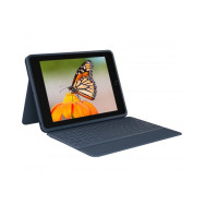 Logitech Rugged Combo 3 - Custodia con tastiera per iPad  (7ª, 8ª e 9ª gen) - Classic Blue