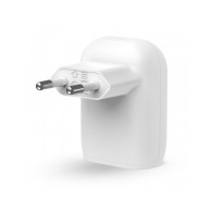 CARICABATTERIE DA PARETE CON PPS PORTA USB-C PD 30W 1M PVC C-LTG- BIANCO