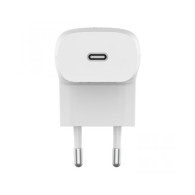 CARICABATTERIE DA PARETE CON PPS PORTA USB-C PD 20W 1M PVC C-LTG- BIANCO
