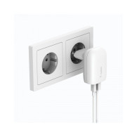 CARICABATTERIE CON PPS PORTA USB-C + USB-A 37W - BIANCO
