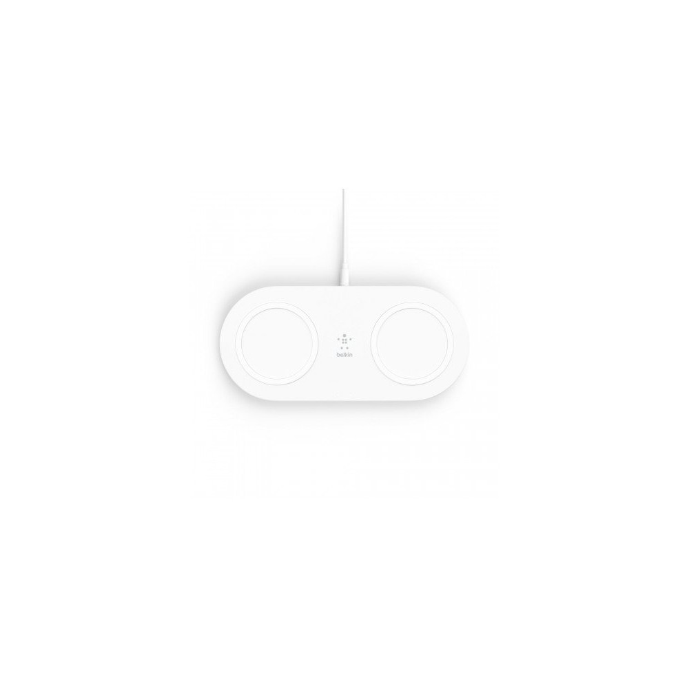 TAPPETINO DI RICARICA WIRELESS DOPPIO 2 X 15W - BIANCO TAPPETINO DI RICARICA WIRELESS DOPPIO 2 X 15W - BIANCO