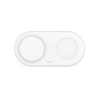 TAPPETINO DI RICARICA WIRLESS MAGNETICO 2IN1 15W QI2 - BIANCO TAPPETINO DI RICARICA WIRLESS MAGNETICO 2IN1 15W QI2 - BIANCO