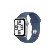 Apple Watch SE GPS 40mm Argento Cassa Alluminio con Denim Sport Band - S/M