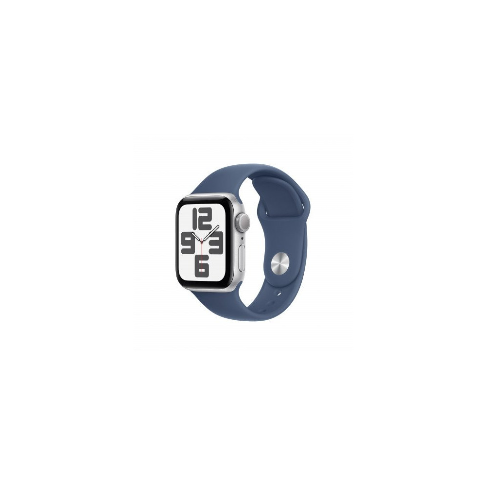 Apple Watch SE GPS 40mm Argento Cassa Alluminio con Denim Sport Band - S/M Apple Watch SE GPS 40mm Argento Cassa Alluminio con Denim Sport Band - S/M