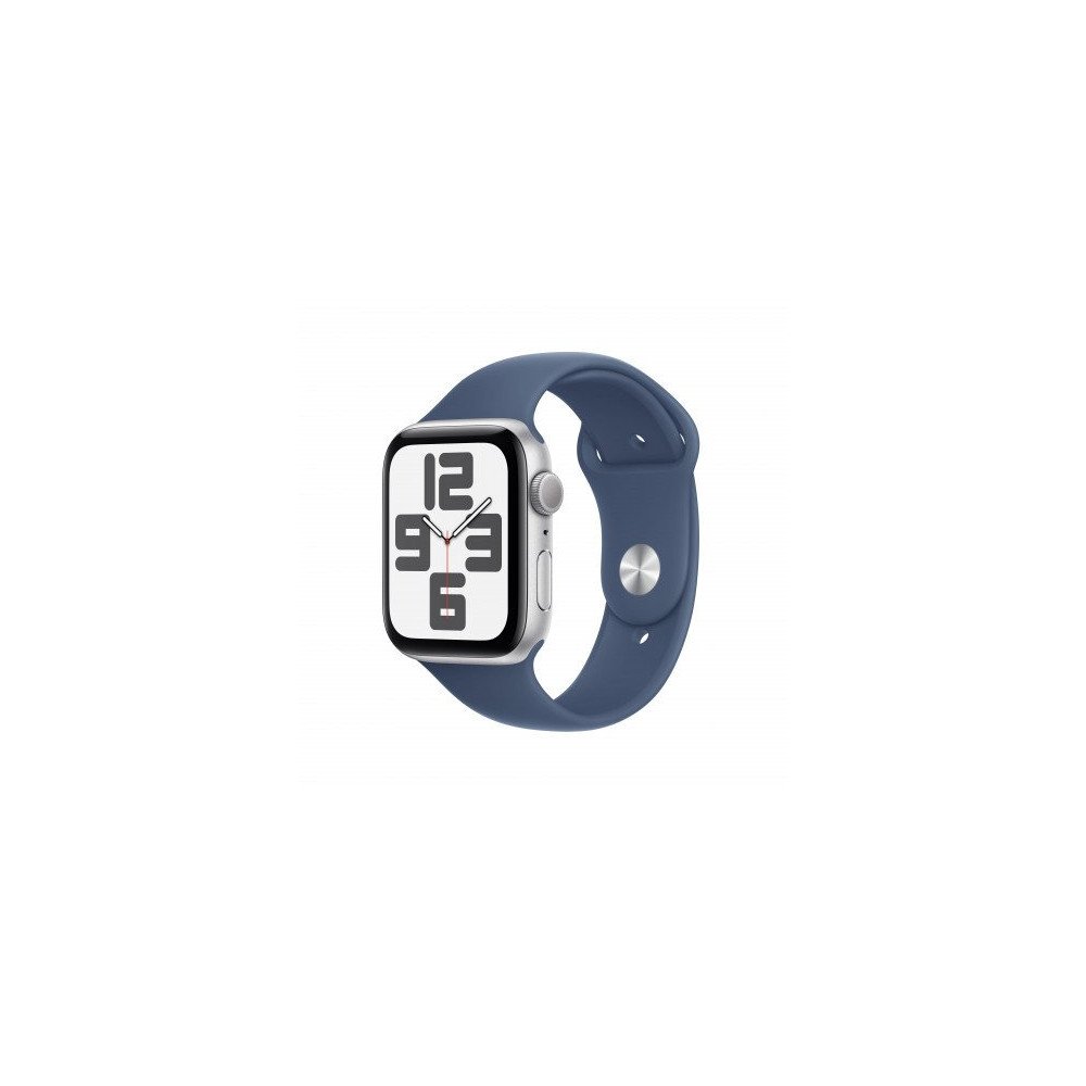 Apple Watch SE GPS 44mm Argento Cassa Alluminio con Denim Sport Band - M/L Apple Watch SE GPS 44mm Argento Cassa Alluminio con Denim Sport Band - M/L