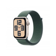 Apple Watch SE GPS 44mm Galassia Cassa Alluminio con Cinturino Sport Loop Lago Verde
