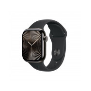 Apple Watch Series 10 GPS + Cellular 42mm Cassa Titanio Ardesia con Nero Sport Band - S/M