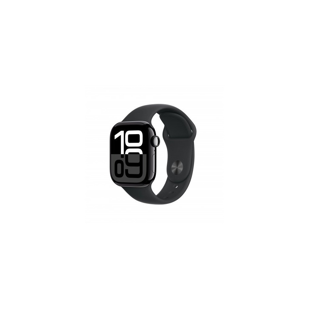 Apple Watch Series 10 GPS 42mm Jet Nero Cassa Alluminio con Nero Sport Band - S/M Apple Watch Series 10 GPS 42mm Jet Nero Cassa Alluminio con Nero Sport Band - S/M