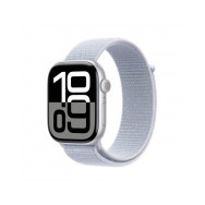 Apple Watch Series 10 GPS 46mm Argento Cassa Alluminio con Cinturino Sport Loop Nuvola Blu