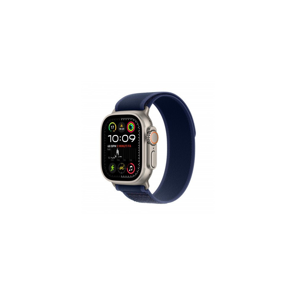 Apple Watch Ultra 2 GPS + Cellular 49mm Cassa Titanio Naturale con Blue Trail Loop - S/M Apple Watch Ultra 2 GPS + Cellular 49mm Cassa Titanio Naturale con Blue Trail Loop - S/M