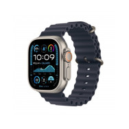 Apple Watch Ultra 2 GPS + Cellular 49mm Cassa Titanio Naturale con Cinturino Ocean Blu Navy