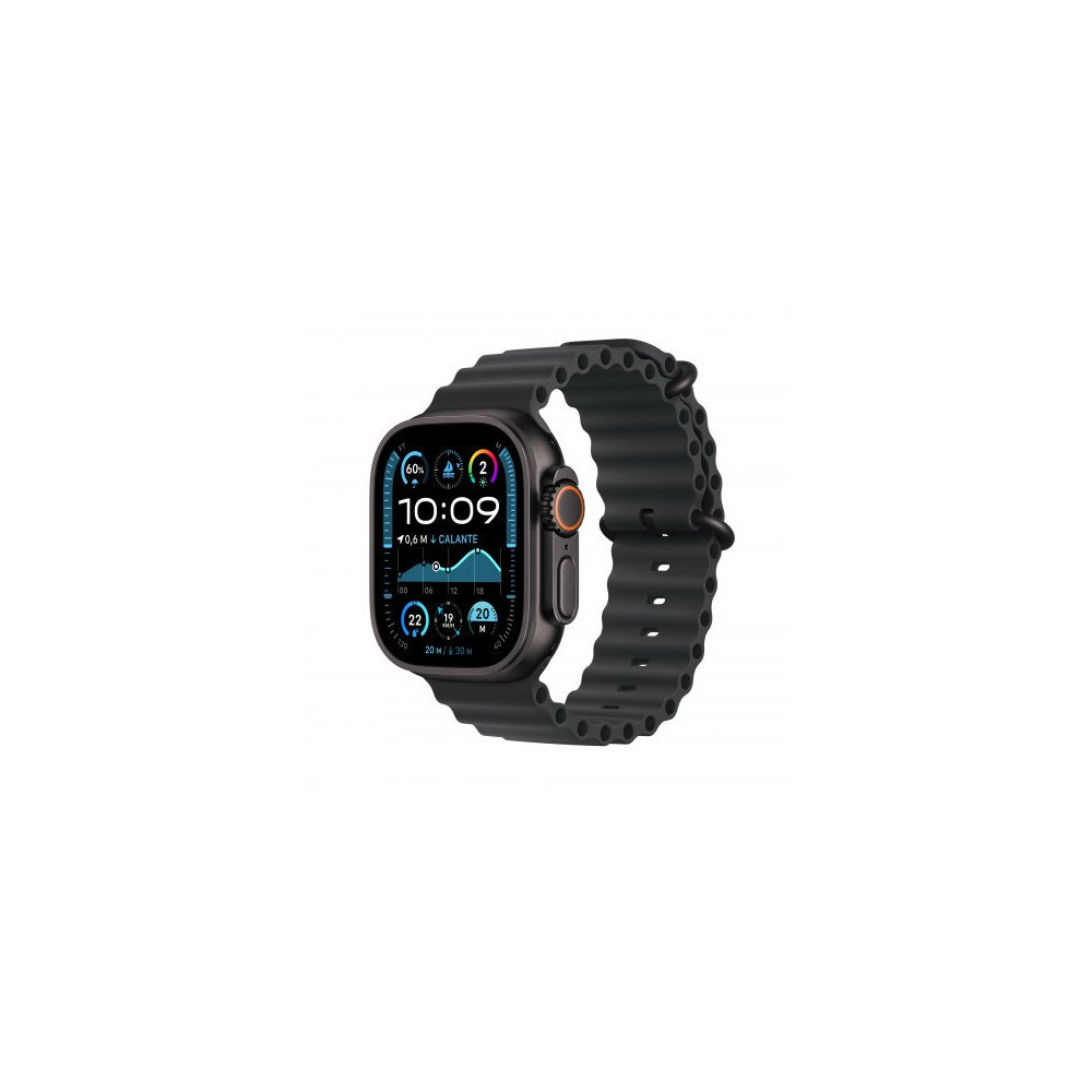 Apple Watch Ultra 2 GPS + Cellular 49mm Cassa Titanio Nero con Cinturino Ocean Nero Apple Watch Ultra 2 GPS + Cellular 49mm Cassa Titanio Nero con Cinturino Ocean Nero