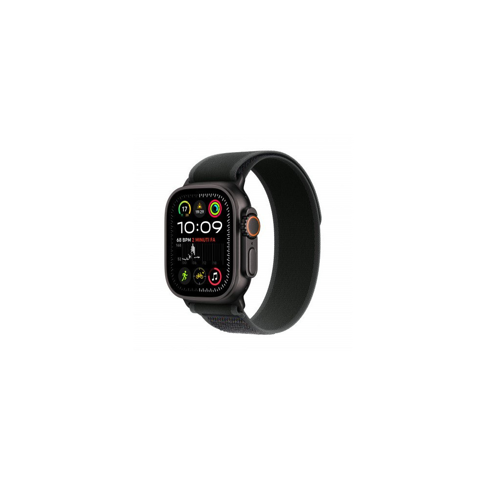 Apple Watch Ultra 2 GPS + Cellular 49mm Cassa Titanio Nero con Nero Trail Loop - M/L Apple Watch Ultra 2 GPS + Cellular 49mm Cassa Titanio Nero con Nero Trail Loop - M/L
