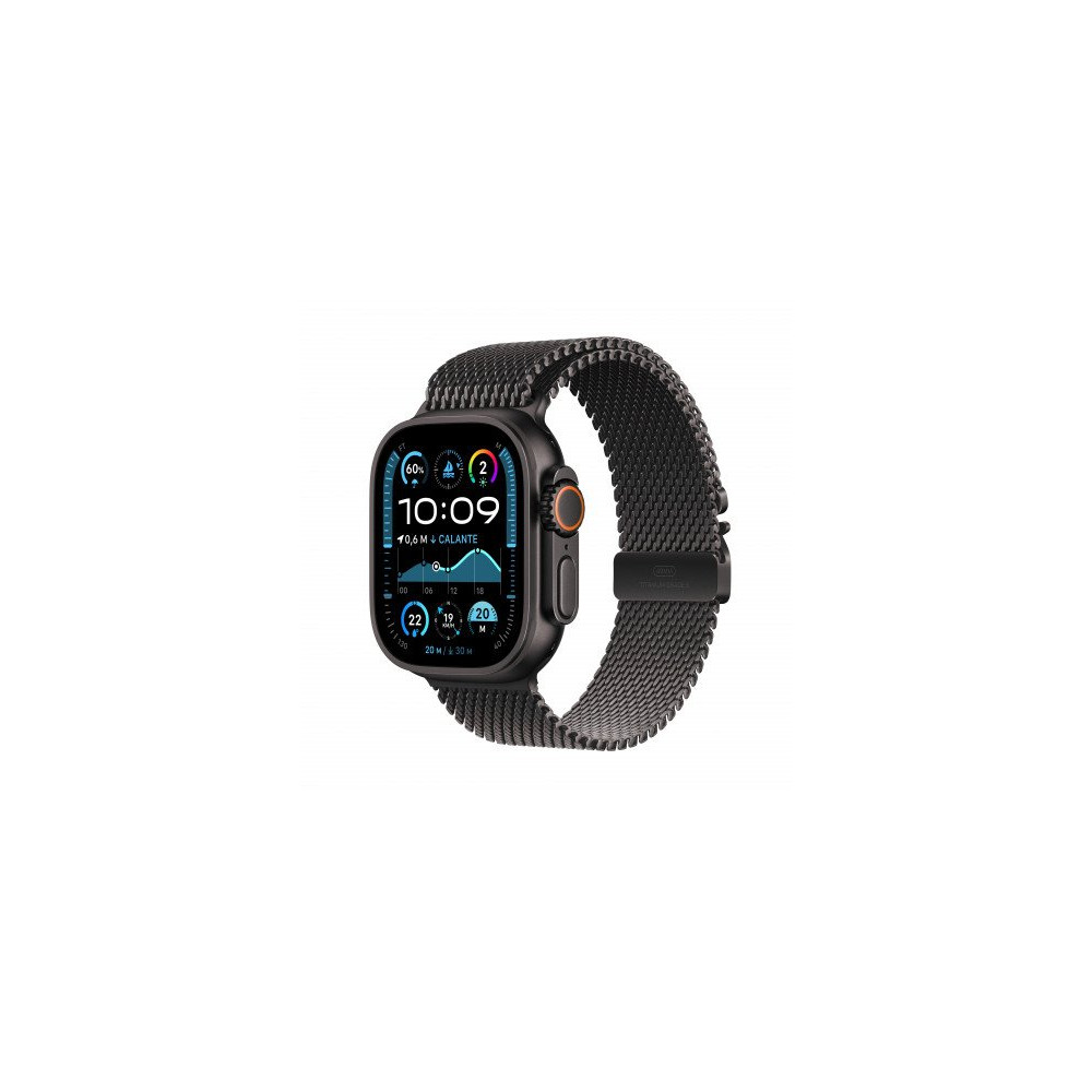 Apple Watch Ultra 2 GPS + Cellular 49mm Cassa Titanio Nero con Titanio Nero Milanese Loop - M Apple Watch Ultra 2 GPS + Cellular 49mm Cassa Titanio Nero con Titanio Nero Milanese Loop - M