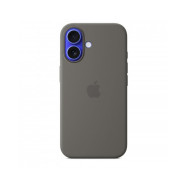 Custodia con Magsafe in Silicone per iPhone 16 - Grigio Pietra